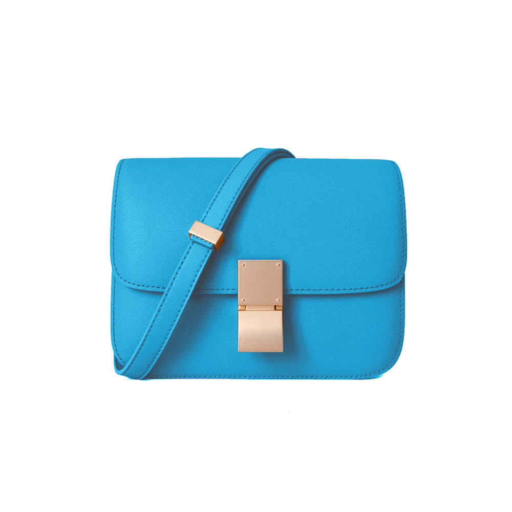 Metal Lock Cross Body Bag