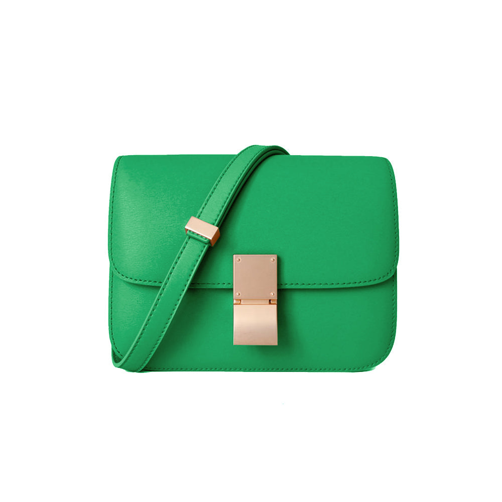 Metal Lock Cross Body Bag