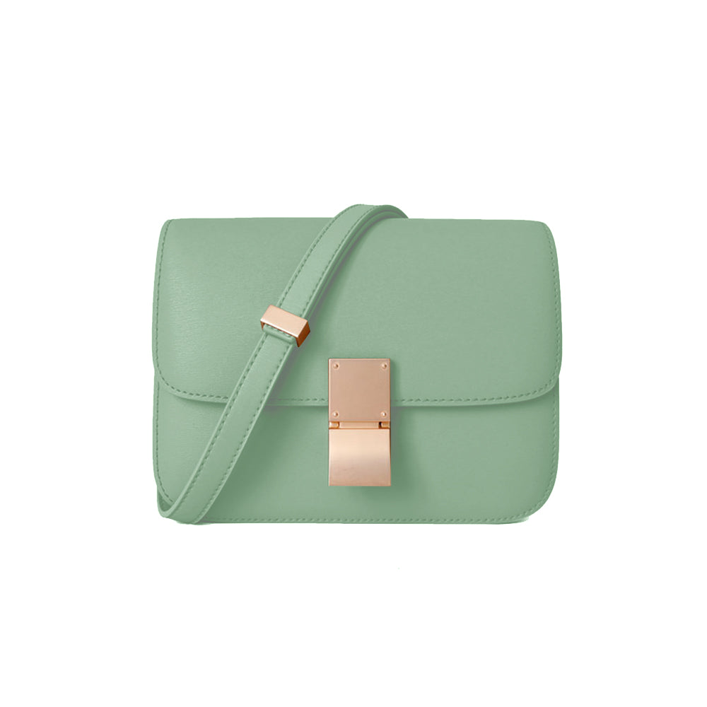 Metal Lock Cross Body Bag