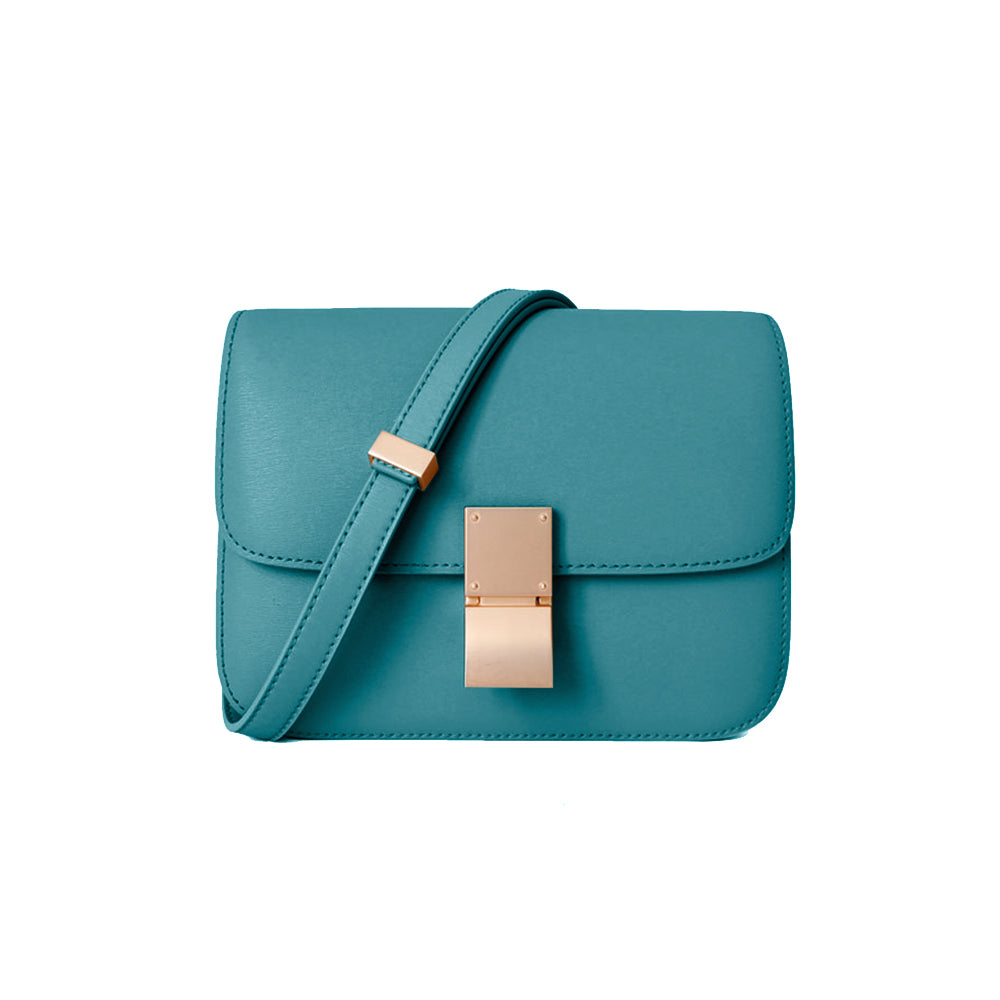 Metal Lock Cross Body Bag