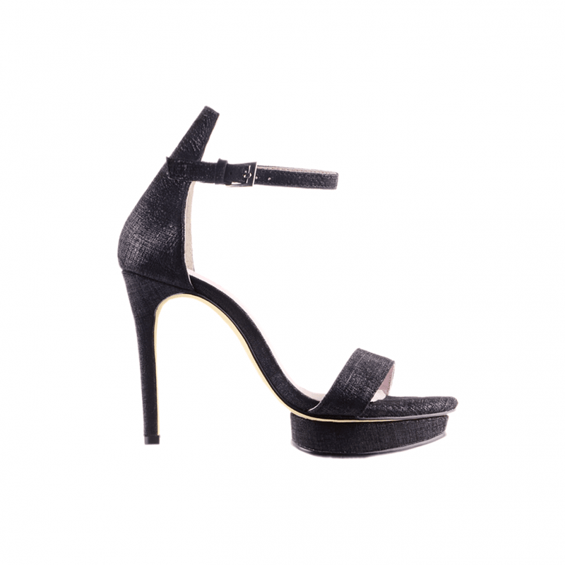 Platform Leather High Heel Sandals - 10cm