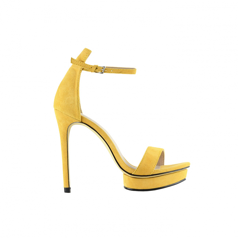 Platform Suede High Heel Sandals - 12cm