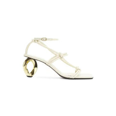 Ankle Strap Sculptured Heel Sandals