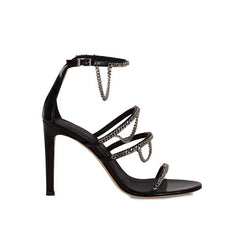Chain High Heel Sandals - 8.5cm