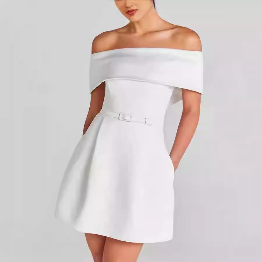 Off-Shoulder Mini Dress