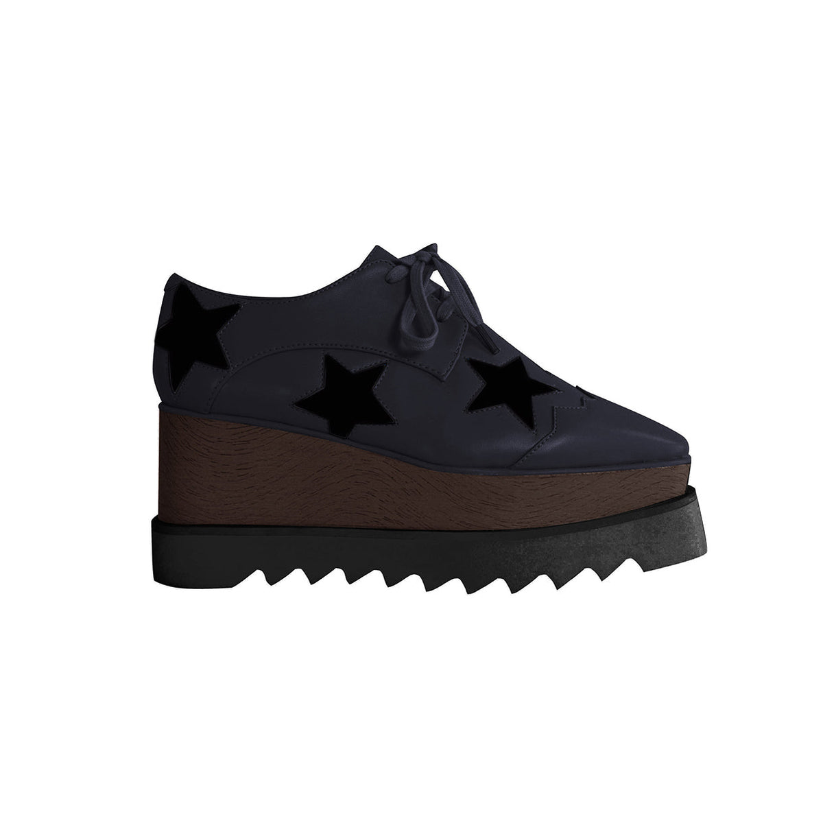 Star Lace Up Oxfords Platform Sneakers