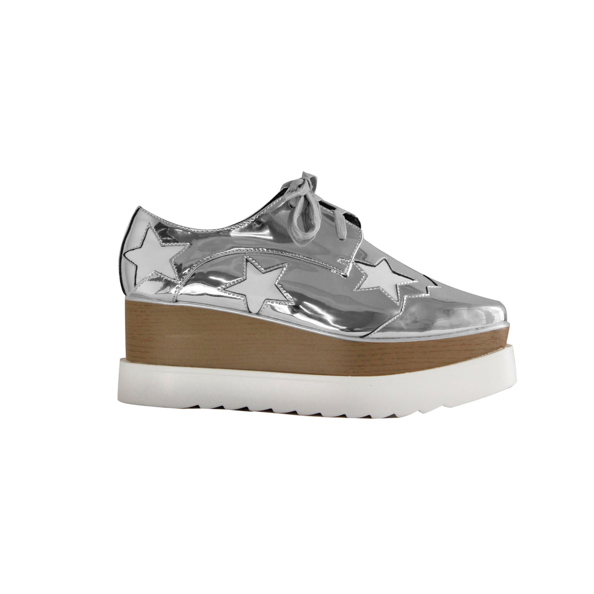 Star Lace Up Oxfords Platform Sneakers