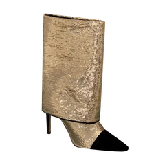 Sequinned Knee High Boots