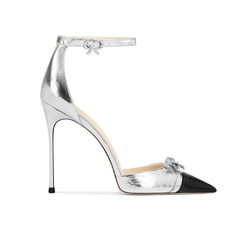 Bi-Color Ankle Strap High Heel Sandals - 10cm