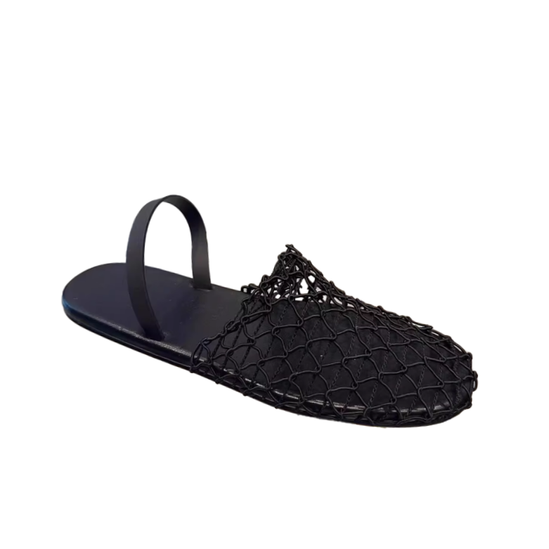Fishnet Flat Sandals