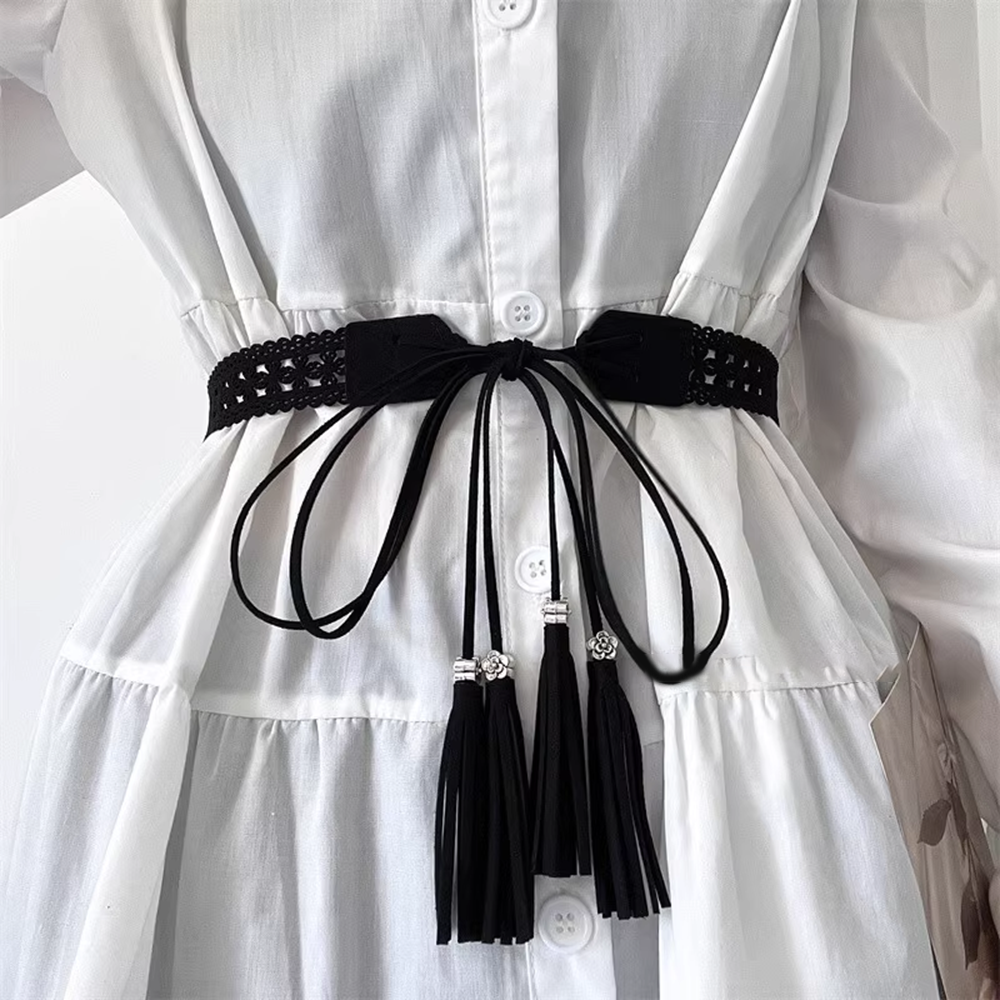 Tassels Lace Up Girdle Belt