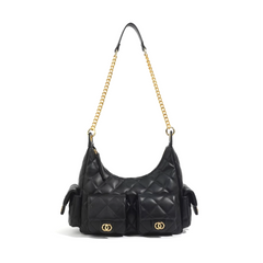 Quilted Pocket Cross Body Bag