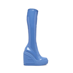 Wedged Heel Knee High Boots