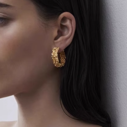 Basic Ring Earrings - Pair