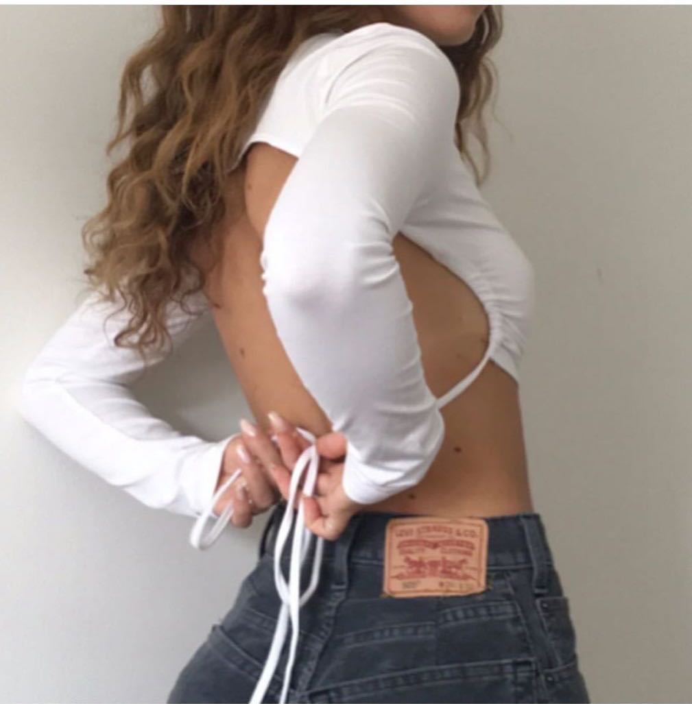 Backless Cropped Top