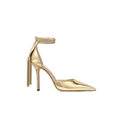 Tassels Lace Up High Heel Sandals