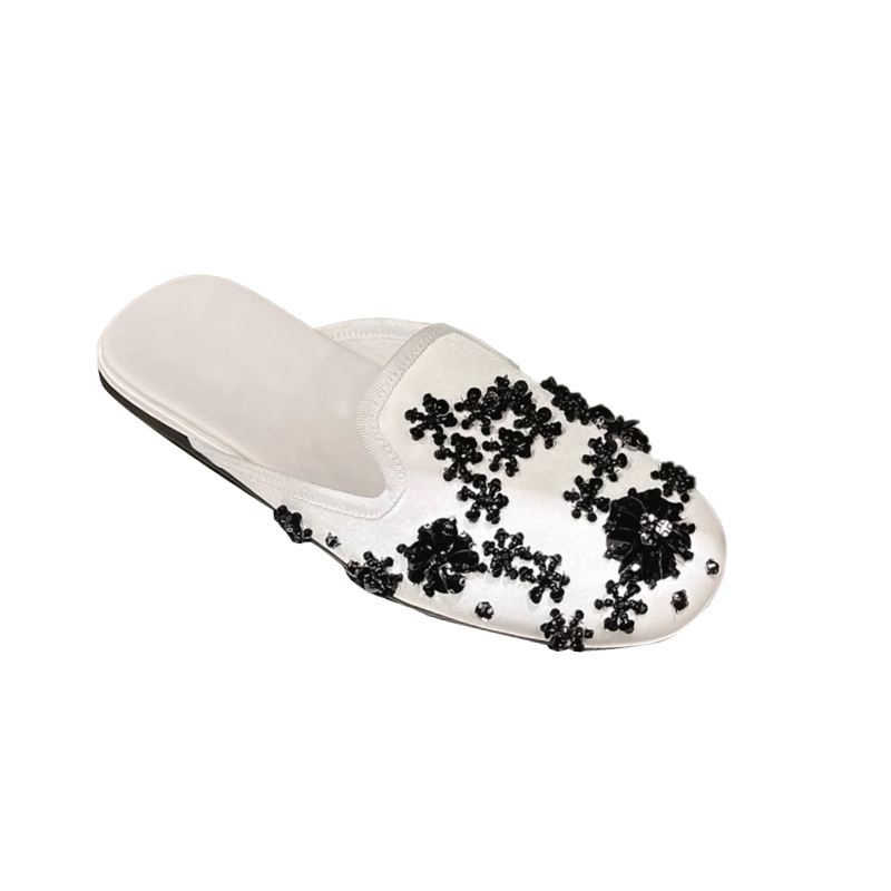 Beaded Slippers Slides