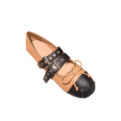 Bow And Buckled Ballet Shoes