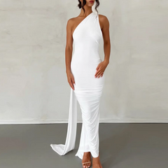 One Shoulder Maxi Dress