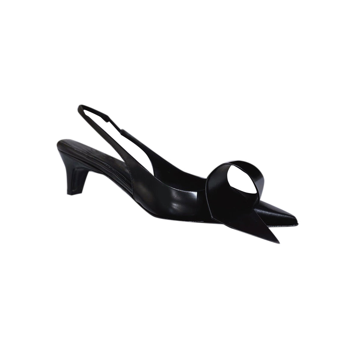 Leather Kitten Heel Sandals