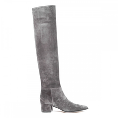 Block Heel Over The Knee Boots