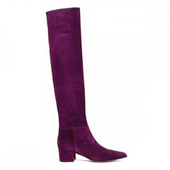 Block Heel Over The Knee Boots