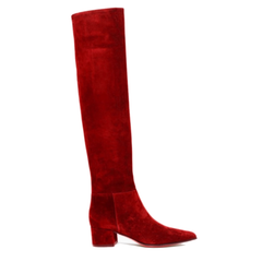Block Heel Over The Knee Boots