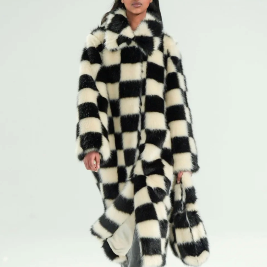 Bi-Color Long Coat