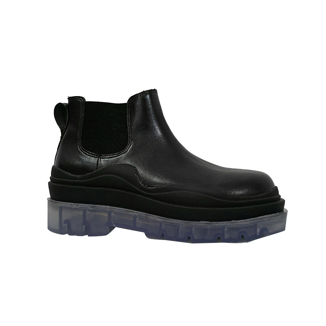 Bi-Color Leather Ankle Boots