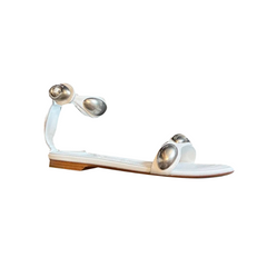 Metal Embellished Flat Sandals
