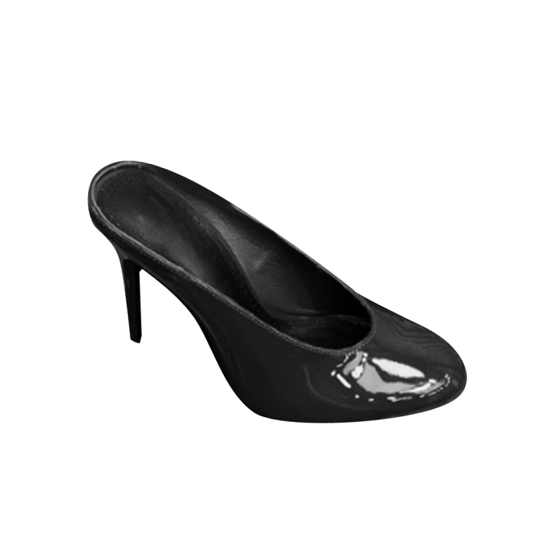 Ankle Strap High Heel Mules Sandals