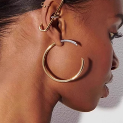 Bi-Color Earrings - Pair