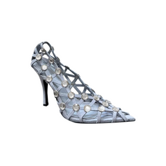 Diamante Cut Out High Heel Pumps