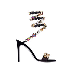 Diamante Wrap High Heel Sandals - 10cm