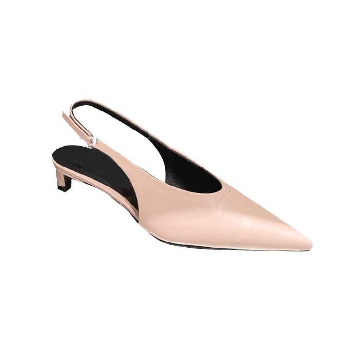 Slingback Kitten Heel Sandals