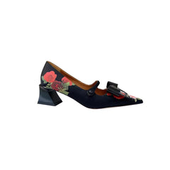 Rose Block Heel Sandals