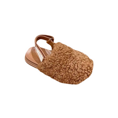 Fur Flat Sandals