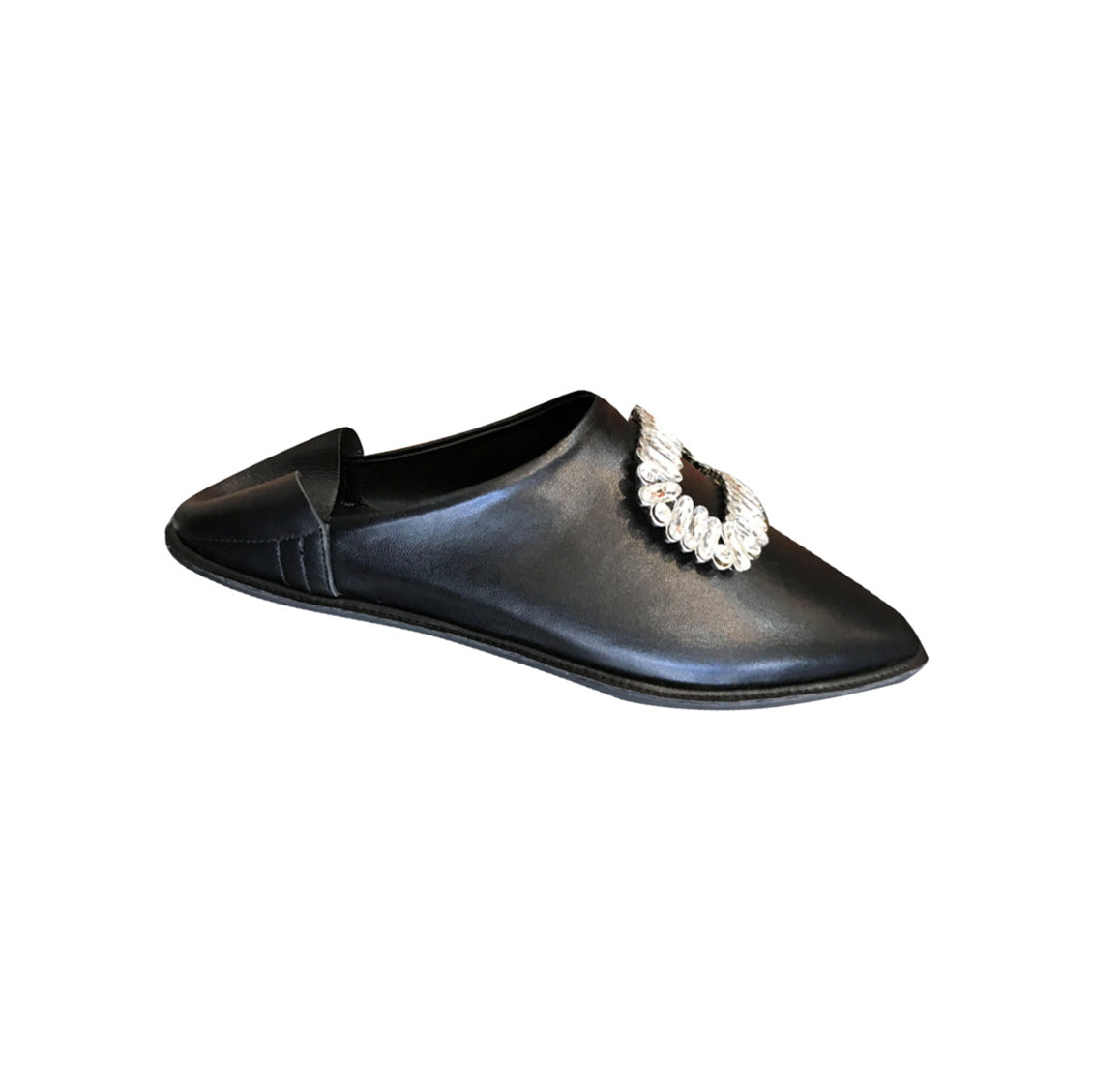 Diamante Buckled Flats