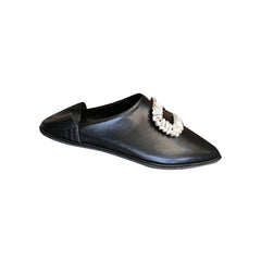 Diamante Buckled Flats