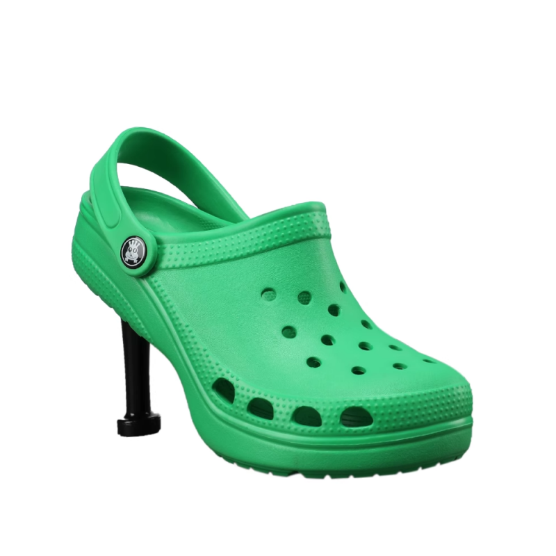 Cut Out Mid Heel Mules Sandals
