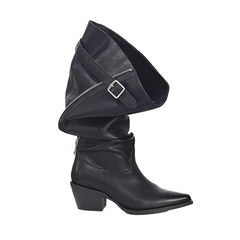 Buckled Slouch Boots