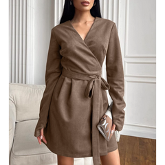 Lace Up Mini Dress