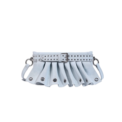 Studded Ruffled Cross Body Bag