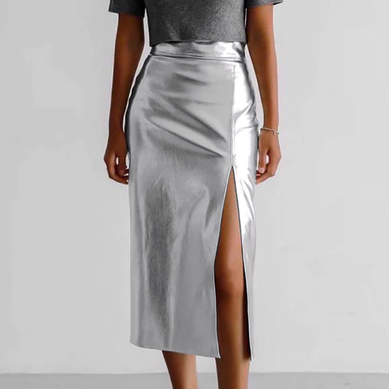 Leather Slip Skirt