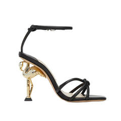 Ankle Strap Flamingo Heel Sandals