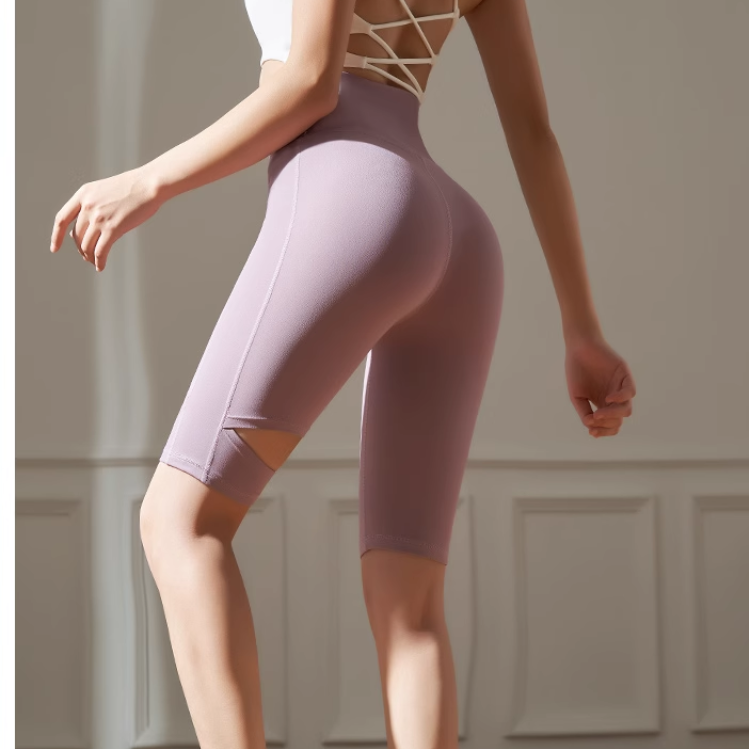 Yoga Pilates Cut Out Fitness Shorts