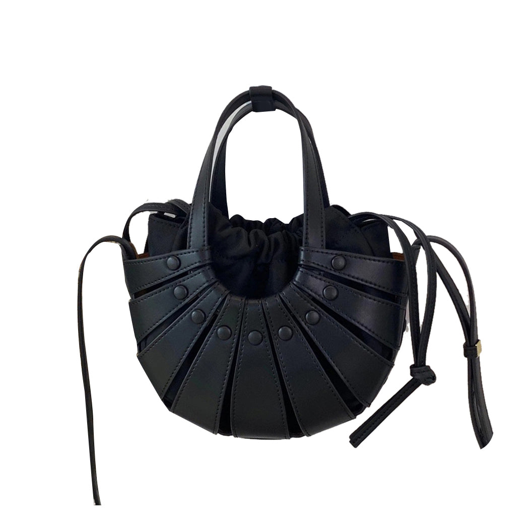 Cut Out Leather Tote Bag