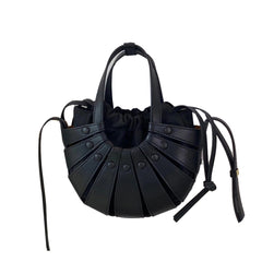 Cut Out Leather Tote Bag