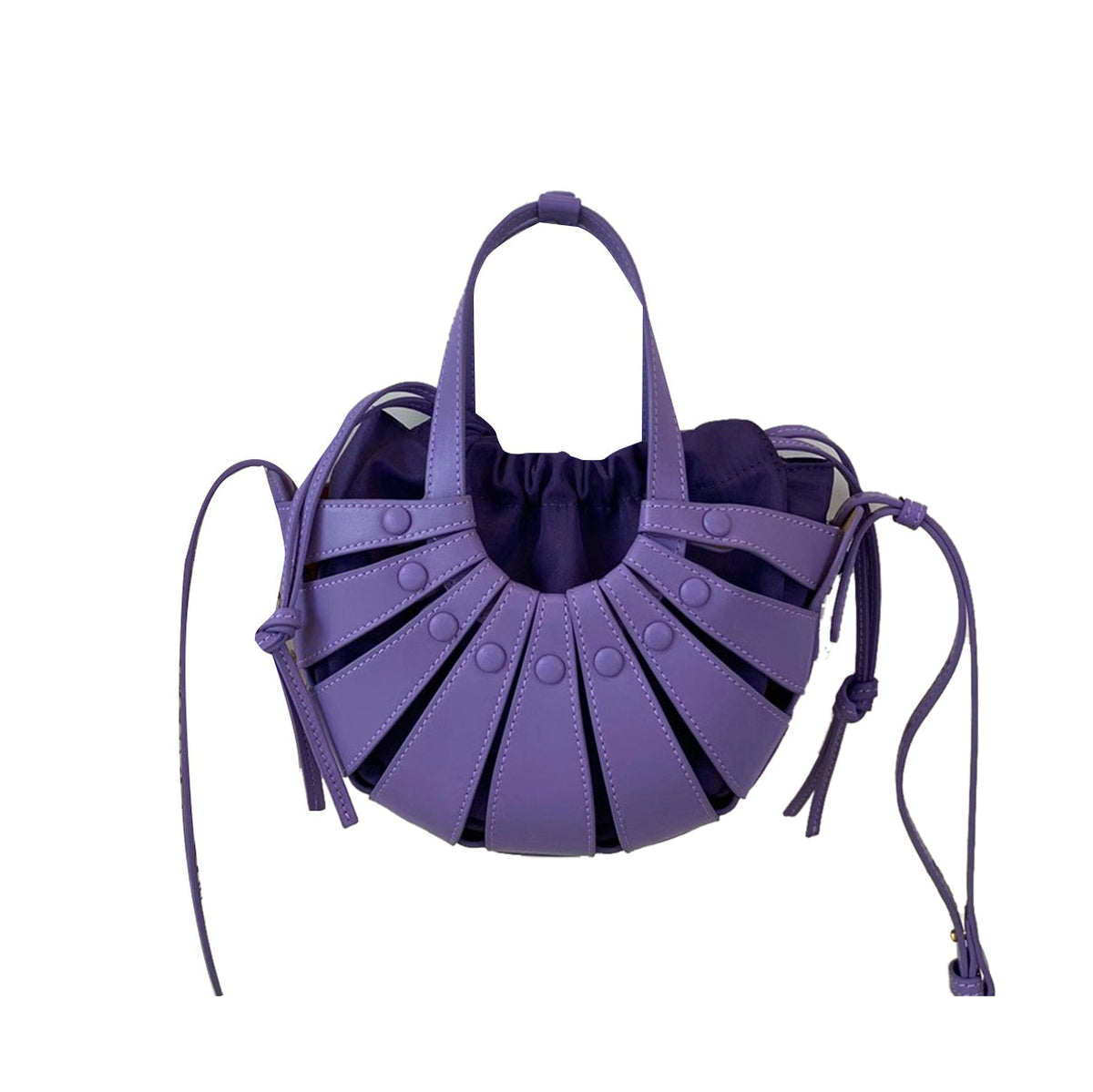 Cut Out Leather Tote Bag