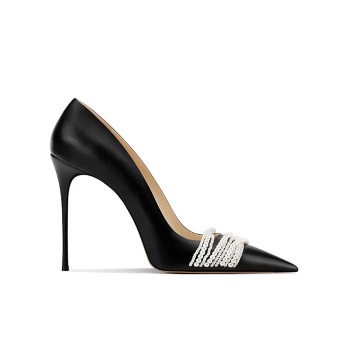 Pearl Mid Heel Pumps - 8cm